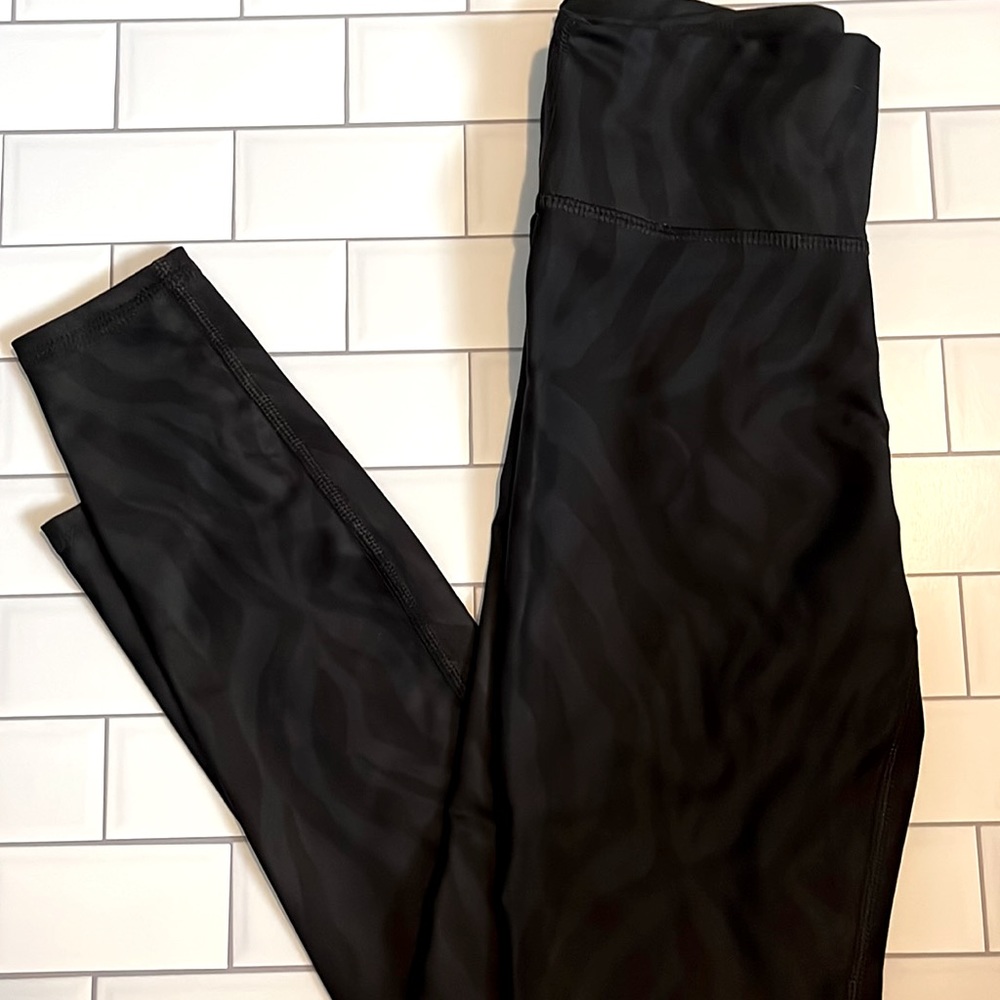 Black Zebra Print Leggings